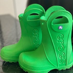 Crocs kids handle it rain boots